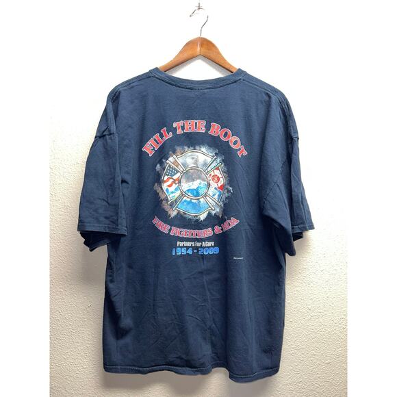 Fill The Boot Firefighter Shirt Fire Fighers & MDA Colorado Blue 2009 Tee 2XL - Picture 1 of 10